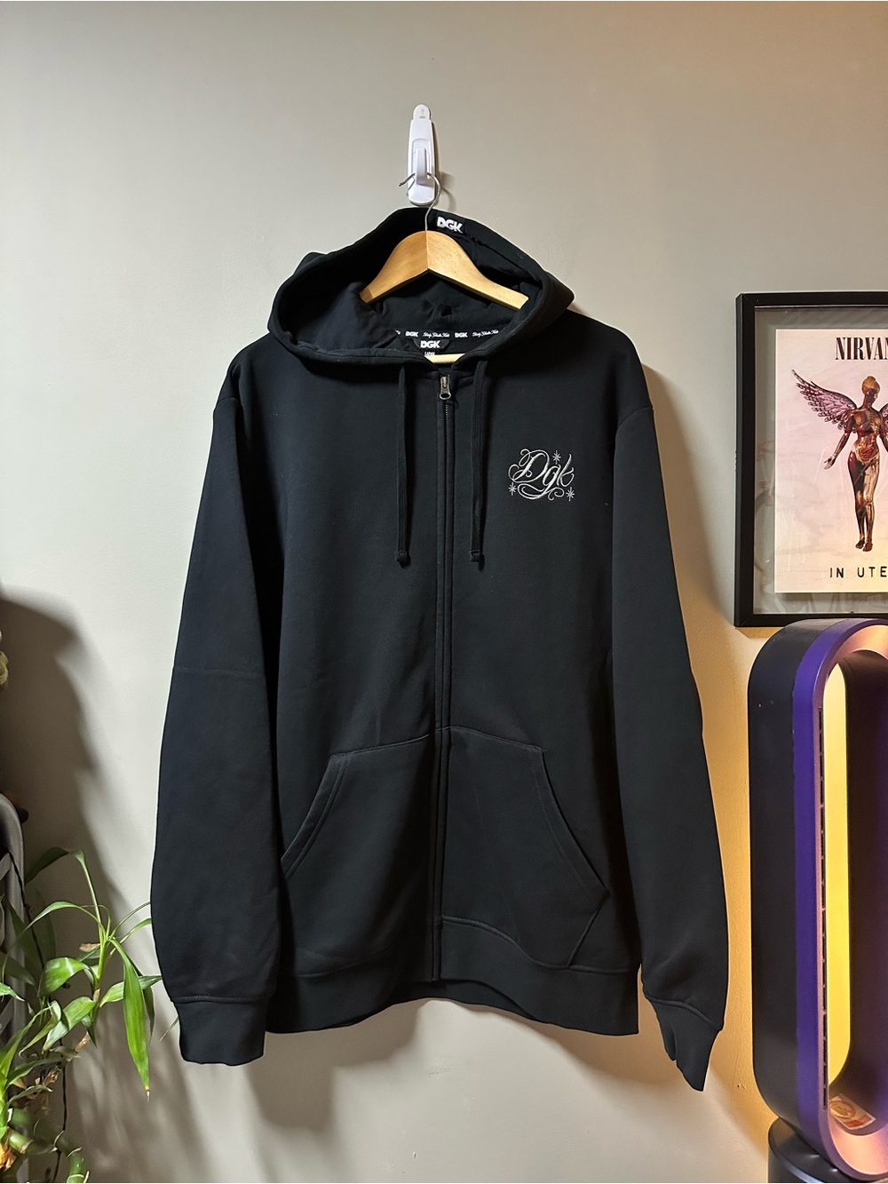 DGK Black Full Zip Hoodie